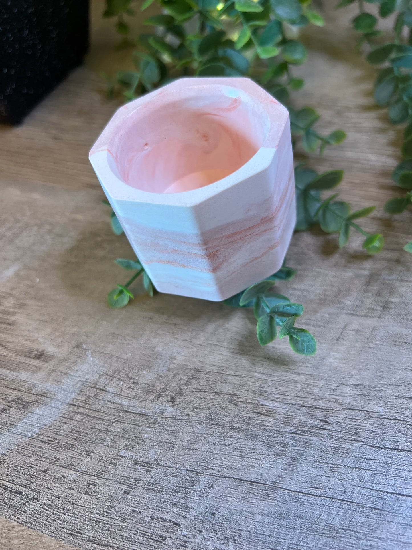 Cement Planter/ Mini Hexagonal Pot / Modern/ Minimal Planters/Anthro Dupe/ Colorful Airplant Pot/ Mini Pot/ Spring Decor/ Tealigh